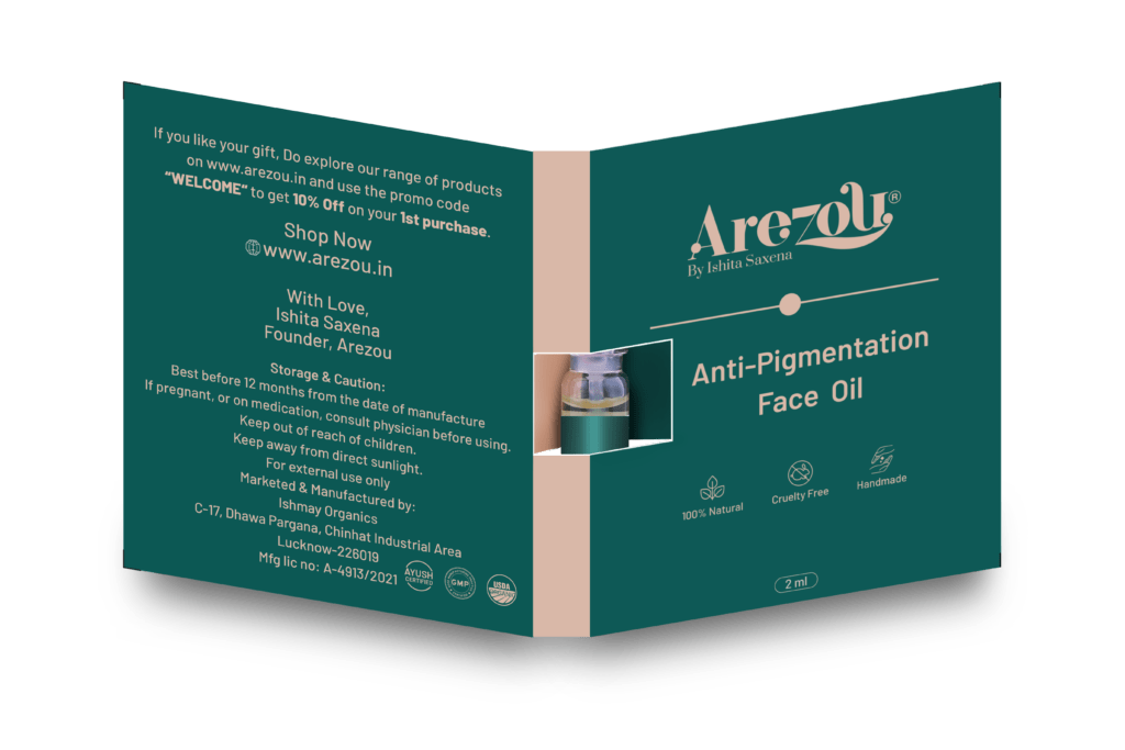 Anti Pigmentatio Face Oil jacket 2ml Outside